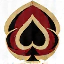 Abstract poker game icon